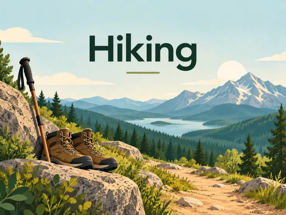 Illustration: Hiking